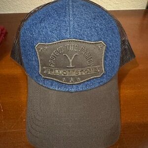 Blue and Brown Trucker Hat